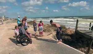 Ouragan Matthew: Flagler Beach, en Floride, découvre les dégâts