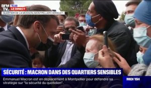 Emmanuel Macron échange avec une femme de 93 ans pas encore vaccinée: "Ça, ce n'est pas normal"