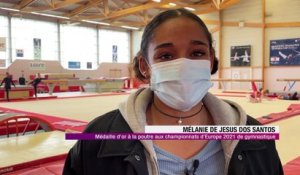 Un 4ème titre européen pour Mélanie De Jesus Dos Santos en gym