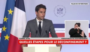 Gabriel Attal : «Le nombre de personnes en réanimation tend à se stabiliser»