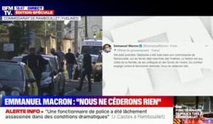 "Nous ne céderons rien": Emmanuel Macron réagit à l'attaque meurtrière contre une fonctionnaire de police à Rambouillet dans un tweet
