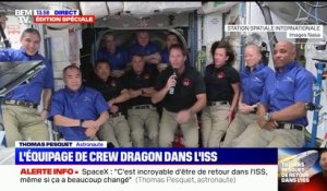 "Les choses ont beaucoup changé": les premiers mots de Thomas Pesquet à bord de l'ISS