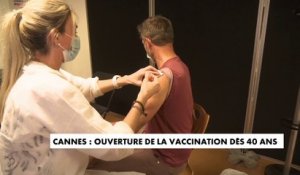 Cannes : ouverture de la vaccination dès 40 ans