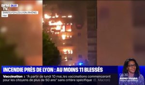 Au moins 11 personnes ont été blessées dans un incendie près de Lyon