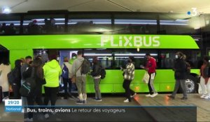 Déconfinement : le retour des voyageurs dans les bus, trains et en avions
