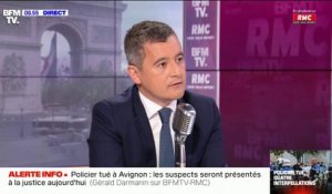 Bracelets anti-rapprochement: Gérald Darmanin juge "ignoble" le parallèle de Marine Le Pen avec Éric Dupond-Moretti