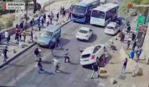 Une voiture israélienne fonce sur des manifestants palestiniens à Jérusalem
