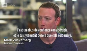 Facebook - Zuckerberg : "Je suis vraiment désolé que cela soit arrivé"