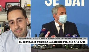 Julien Martinez : «Xavier Bertrand propose la majorité pénale à 15 ans pour casser le phénomène de bande»