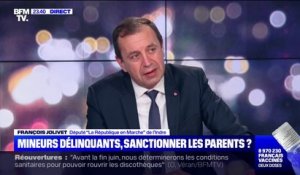 "Les parents sont complices de quelque chose": François Jolivet défend l'idée d'engager la responsabilité pénale des parents de mineurs délinquants