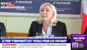 Marine Le Pen: "Les soignants, les médecins tirent la sonnette d'alarme(...) mais Monsieur Macron fait le minimum"