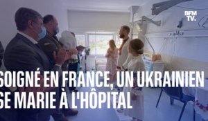 Un soldat ukrainien soigné en France se marie dans sa chambre d'hôpital