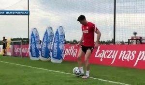Le geste de folie de Lewandowski à l'entraînement