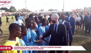 Coopération franco-ivoirienne : visite du ministre français Franck Riester à l’Agora de Koumassi