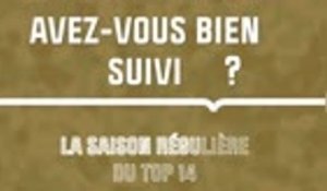 Quiz - Avez-vous bien suivi la saison régulière du Top 14 ?