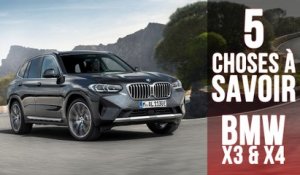BMW X3 & X4, 5 choses à savoir sur le restylage des SUV allemands