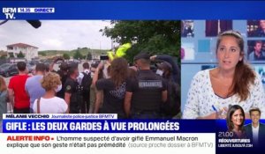 Macron giflé: les gardes à vue des deux hommes interpellés mardi sont prolongées