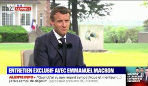 Depuis Clairefontaine, Emmanuel Macron évoque des Bleus "concentrés" et "sereins"