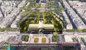 Champ de Mars : un impressionnant Grand Palais éphémère construit en 7 mois