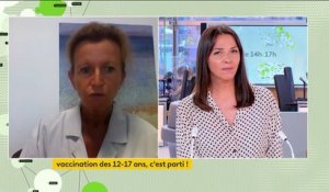 La vaccination contre le Covid-19 des 12-17 ans va permettre de "limiter la circulation du virus", explique une professeure en pédiatrie