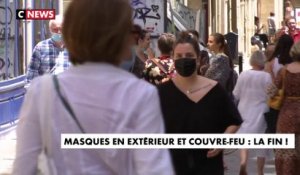 Le masque en extérieur et le couvre-feu, c'est fini