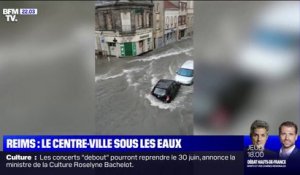 Inondations à Reims: le préfet évoque environ "50 interventions de pompiers"