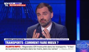 Régionales en Ile-de-France: Laurent Saint-Martin estime que la gratuité des transports en commun est "irresponsable"