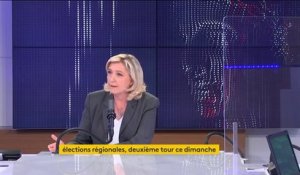 Résultats des régionales : "Il faut décorréler les élections régionales des élections présidentielles, ce n'est pas le même périmètre électoral, ce n'est pas le même enjeu", assure Marine Le Pen