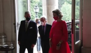 Le secrétaire général de l'Onu Antonio Guterres a rencontré le roi Philippe et la reine Mathilde