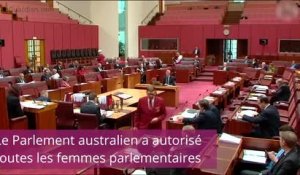 Cette mère australienne allaite son enfant au Sénat