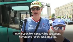 Euro-2020: des supporters des Bleus heureux d'être dans le même hôtel à Bucarest