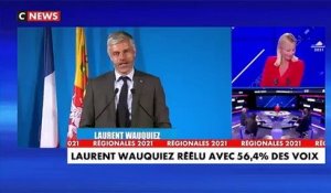 « C'est la victoire d'un cap clair » : la réaction de Laurent Wauquiez, réélu à la tête de sa région