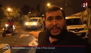 Paris : des dizaines de toxicomanes évacués du jardin d'Éole