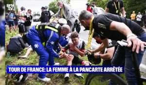 Tour de France: La femme à la pancarte arrêtée - 30/06