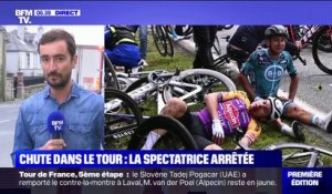 Chute sur le Tour de France: que risque la femme qui s'est rendue mercredi