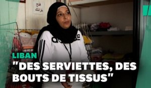 Au Liban, la crise force ces femmes à utiliser du tissu et des couches pour protection hygiénique