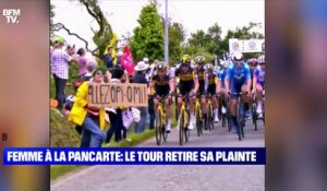 Femme à la pancarte: Le Tour de France retire sa plainte - 01/07