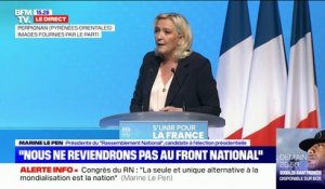 Marine Le Pen dénonce l'"inspiration totalitaire" de l'Union européenne