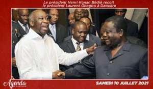 Agenda de la semaine du 05 au 10 Juillet 2021- Le président Henri Konan Bédié reçoit le président Laurent Gbagbo à Daoukro