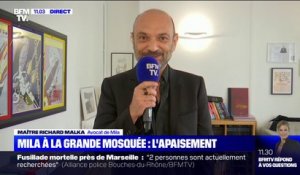 Mila invitée par le recteur de la Grande Mosquée de Paris: "Aucun des deux n'a hésité (...) ils étaient très désireux de cette rencontre", confie Richard Malka