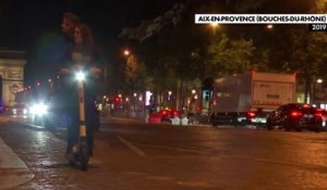 Les trottinettes interdites sur les Champs-Elysées