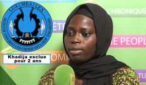 Vandalisme à l'UCAD : Alitée au moment des faits, Khadija exclue pour 2 ans