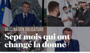 Comment Emmanuel Macron a changé son discours sur la vaccination obligatoire