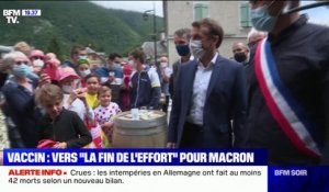 Emmanuel Macron a pris le pouls des Français sur la 18e étape du Tour de France