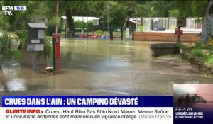 Un camping près de Bourg-en-Bresse a été inondé et évacué dans l'Ain