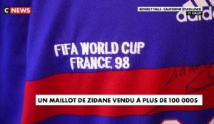 Un maillot de Zidane vendu à plus de 100.000 $
