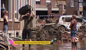 Belgique : la petite ville de Pepinster complètement dévastée après les intempéries