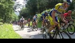 Passage des coureurs sur la 4e étape du Tour de Wallonie