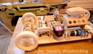 Fabrication d'une voiture en bois avec un moteur qui marche à la perfection