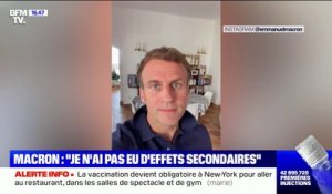 Emmanuel Macron: "Vous avez plus de chances de prendre des grands risques quand vous prenez votre voiture que lorsque vous vous faites vacciner"